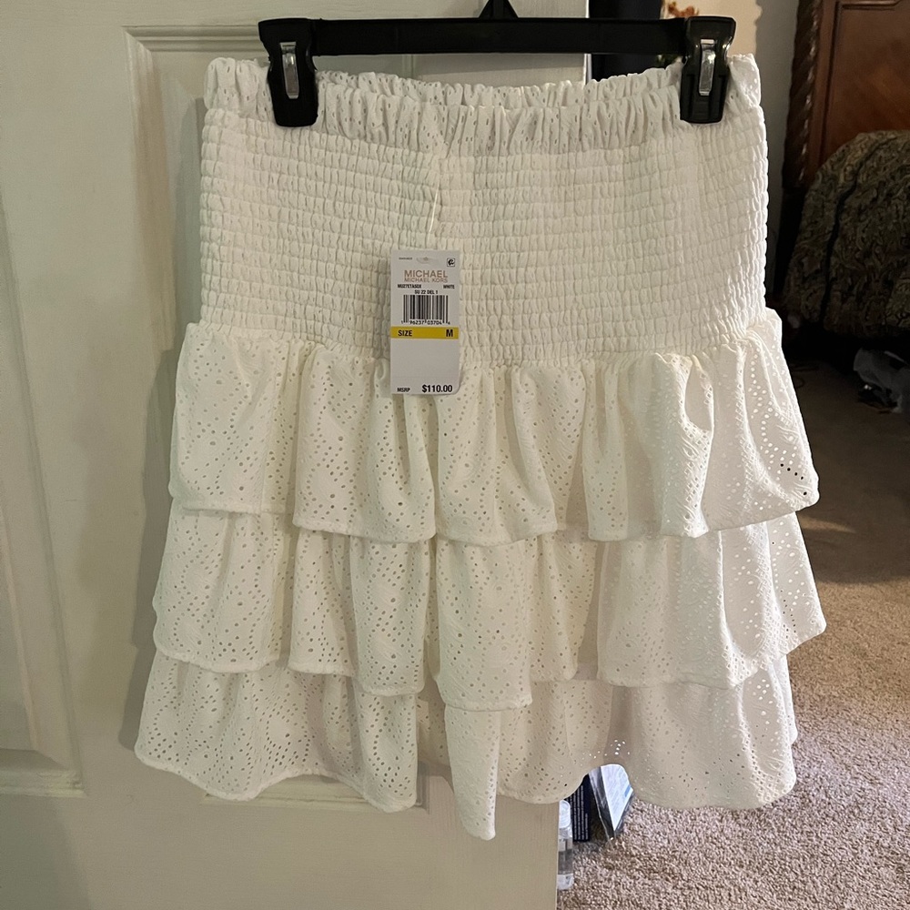 Michael Kors White Eyelet Skirt